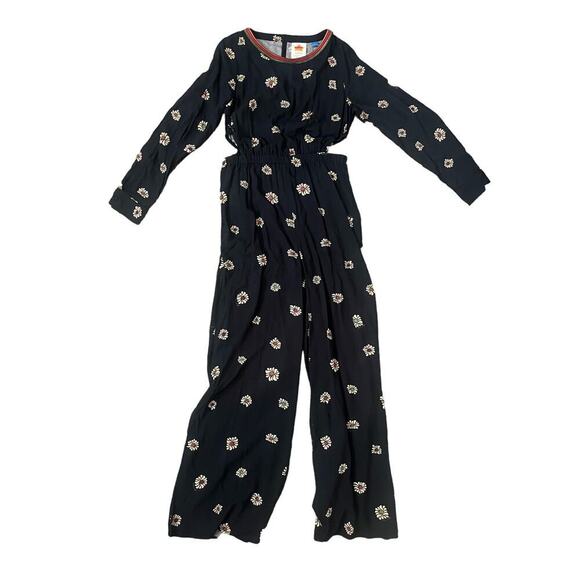 NWT - Farm Rio Long-Sleeve Cutout Jumpsuit - Small - Picture 4 of 7